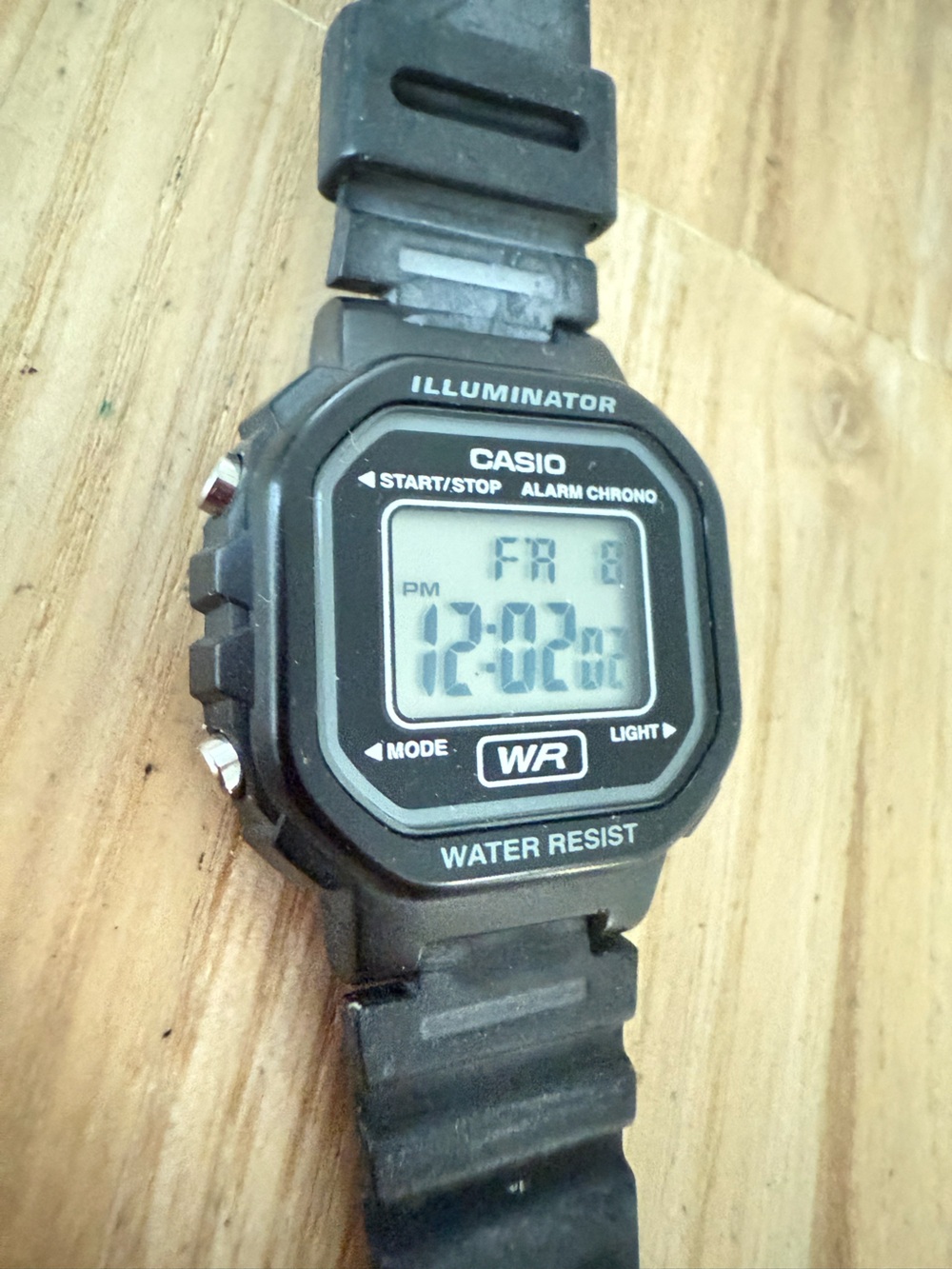 Casio LA-20WH black digital watch NEW BATTERY